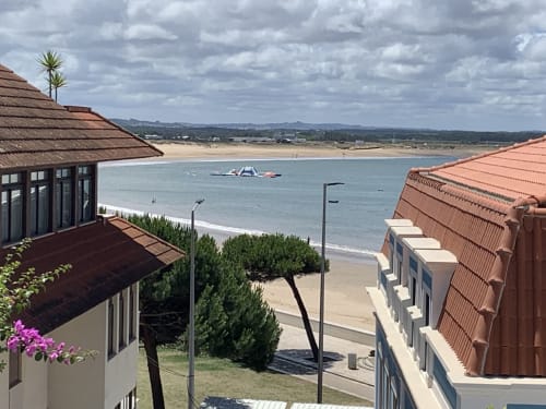 vue sur la plage et la baie de São Martinho do Porto