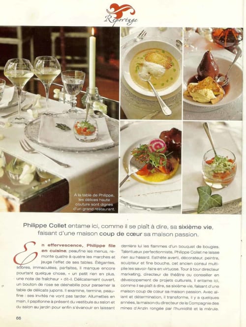 Fine dining at Le Grand Duc, Valenciennes: elegant table setting with wine glasses and gourmet plated dishes
