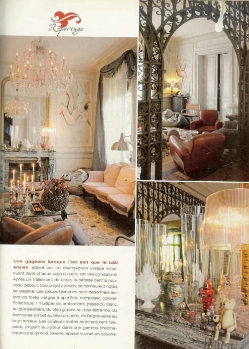 Le Grand Duc luxury B&B in Valenciennes features elegant chandeliers, ornate ironwork, and refined interiors