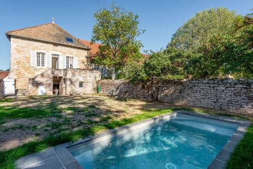 Stone house with pool at Les Maisons de Chamirey in Mercurey, France