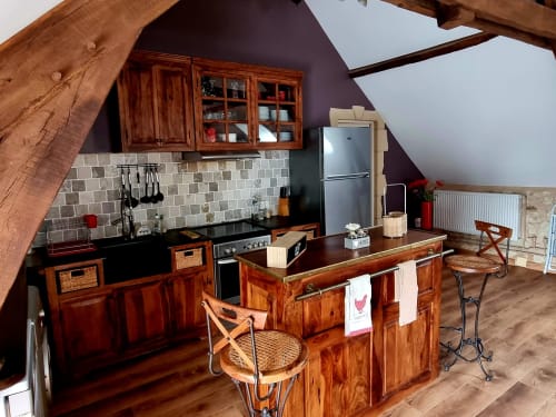 Fully equipped kitchen gîte Les Granges Indigo
