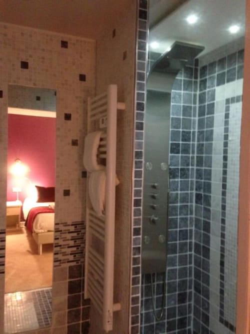 Hostellerie du Cheval Noir - chambre double premium de 30 m² avec terrasse , vue ville, Moret sur Loing, France
