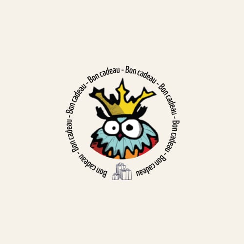 Logo fantaisiste de chouette couronnée pour le gîte Le Grand Duc à Valenciennes, France