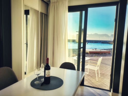 Views of the beach from inside the Sebastian 1 Apartment