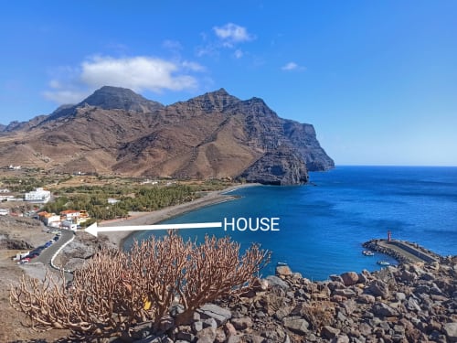 Panoramic image with location of the flat Sebastian 1