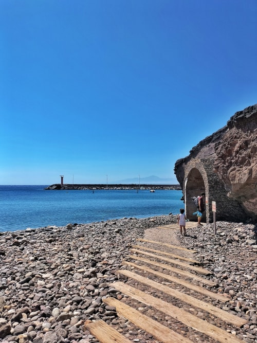 Views of Tenerife from La Aldea beach