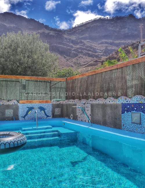 Interior image of Belinda's swimming pool