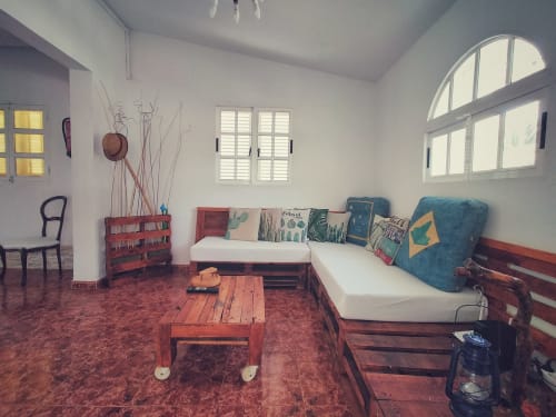 Interior image of the living room of Casa Belinda
