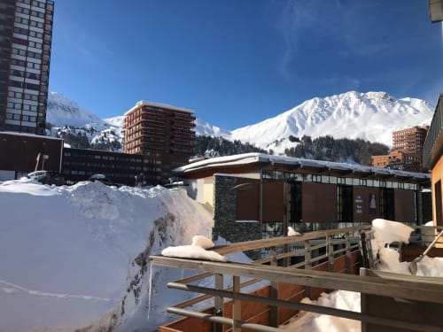 balcon au soleil la plagne, vue montagne
