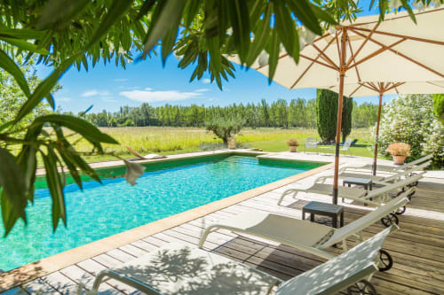 Beautiful and large swimming pool - heated swimming pool - panoramic view on the surrounding nature- 