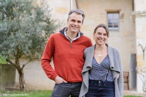 Petra et Jorg, les propriétaire du grand gîte Logis Escale prêt de Saumur