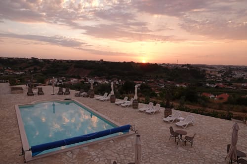 Pool at sun Olive Hill Guesthouse in Batalha, Portugal.