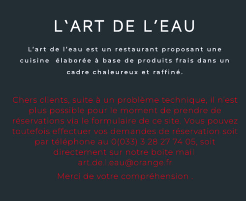 Restaurant L'art de L'eau