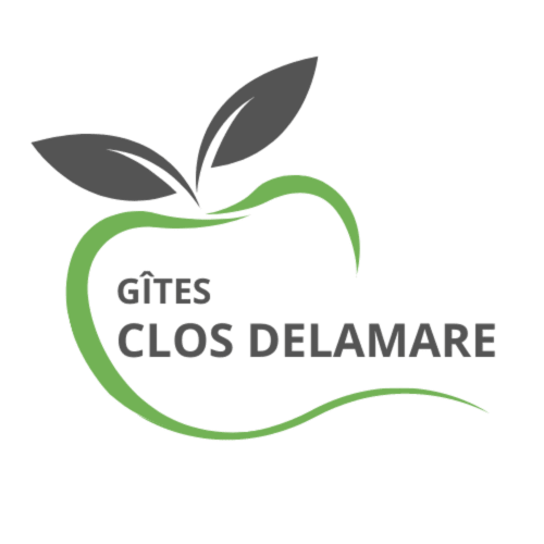 Das Logo von Clos Delamare in der Nähe von Etretat, der seine Clozette und seine Moussette anbietet.