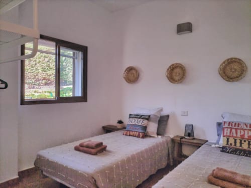 Secondary room with two single beds Casas Blancas Tasartico