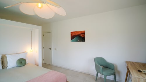 Bird of Paradise room | Birds of Paradise - Unique, large and beautiful, en-suite bathroom, comfy double bed, plus a sleeping sofa a work desk and chair, a closet with hangers, shelves and a private balcony
