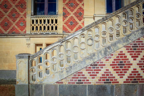 château de Resteau - perron ouest- Delarue - www.chateauderesteau.com