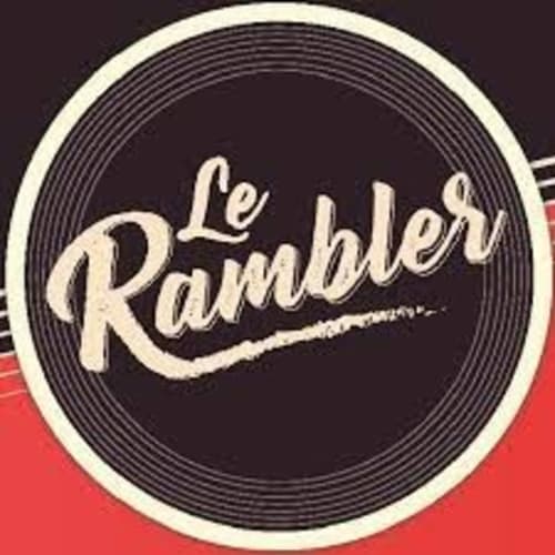 Logo vintage de disque vinyle Les Ramblers pour le gîte CMD Méribel Le Pralin aux Allues