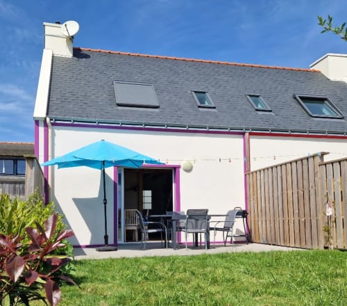 Côté jardin exposé Sud - Maison "Herlin" - 1 à 3 personnes - location vacances à Belle île en mer - les maisons de Kerdavid'île