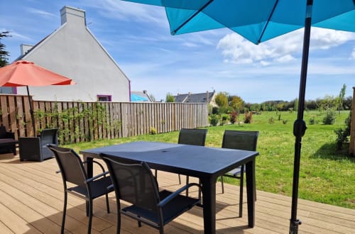 Terrasse avec vue sur parc - Maison "Bordardoué" - 4 à 6 personnes - location vacances à Belle île en mer - les maisons de Kerdavid'île