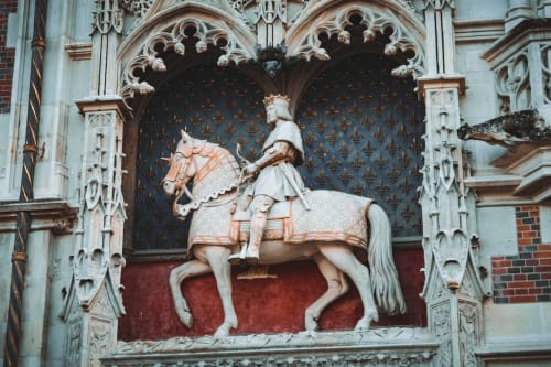 Statue chateau de Blois rois de france
