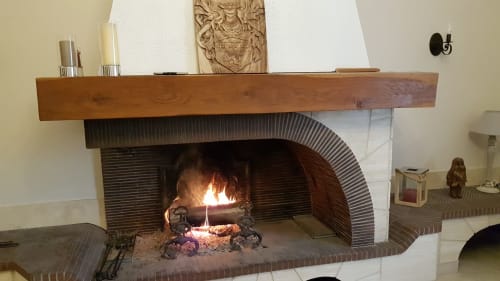 Partageons un bon moment de détente près du feu de cheminée dans le salon du clos Magedon - Chambres d'hôtes - Médan