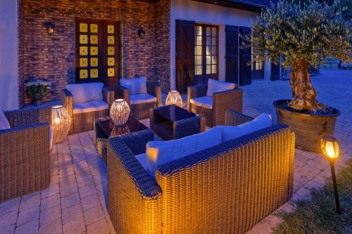 La terrasse du Clos Magedon où vous pouvez profiter d'une ambiance chaleureuse et feutrée - Chambres d'hôtes dans la Vallée de la Seine - Profitez du calme pour venir vous détendre