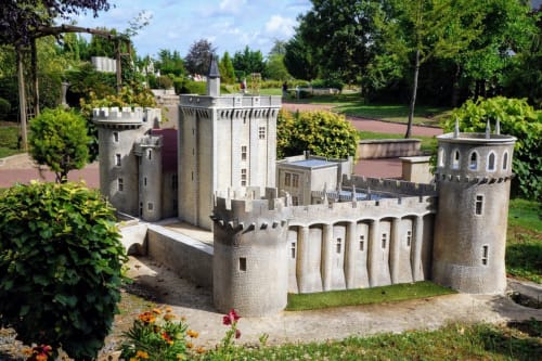 mini castle park going out with children