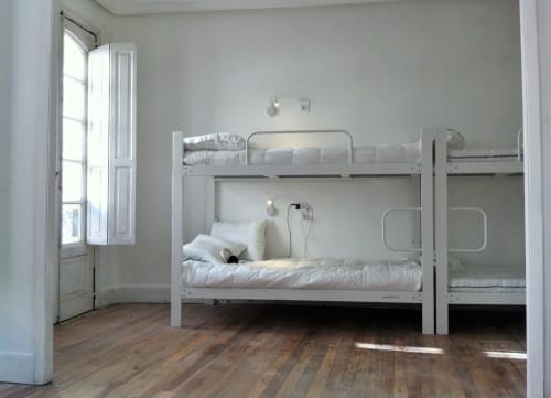Habitación compartida de 6 plazas en litera del Slow City Hostel Albergue de Pontevedra