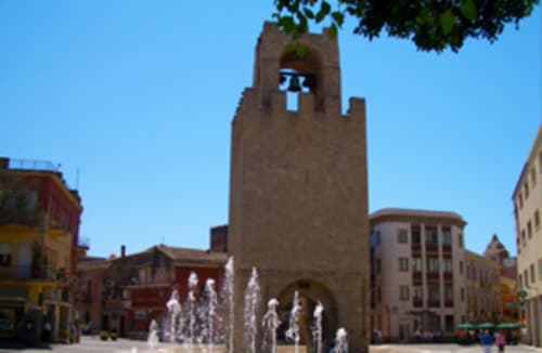 Medieval tower with fountains in Torre Grande Oristano square, near Affittacamere Al Mare accommodation