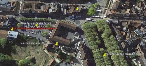 emplacement- Chambres d'hôtes Chez Alisa et Daniel