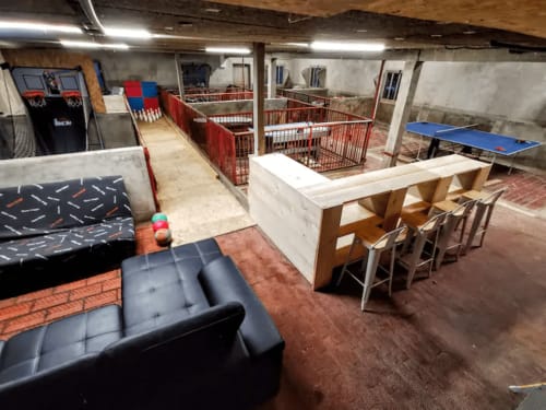 salle jeux bowling ping-pong basketball détente