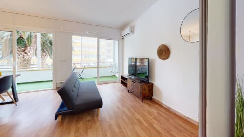 espace tv, vue terrasse, psicine