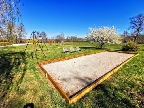 terrain pétanque extérieur plein air 