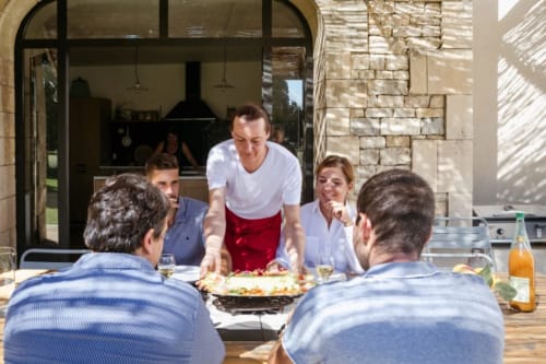 Séjour entre amis, repas, chef à domicile