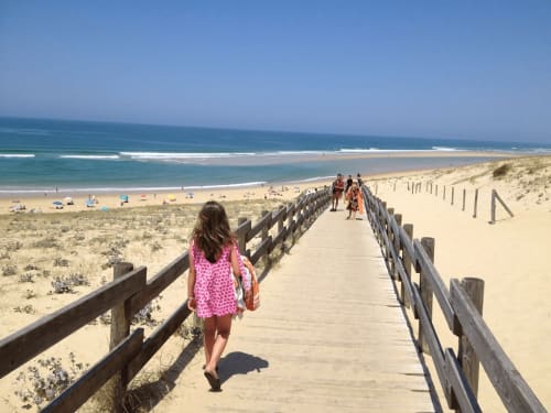 L'accès à la plage de Messanges est des plus aisés et les chiens y sont autorisés toute l'année