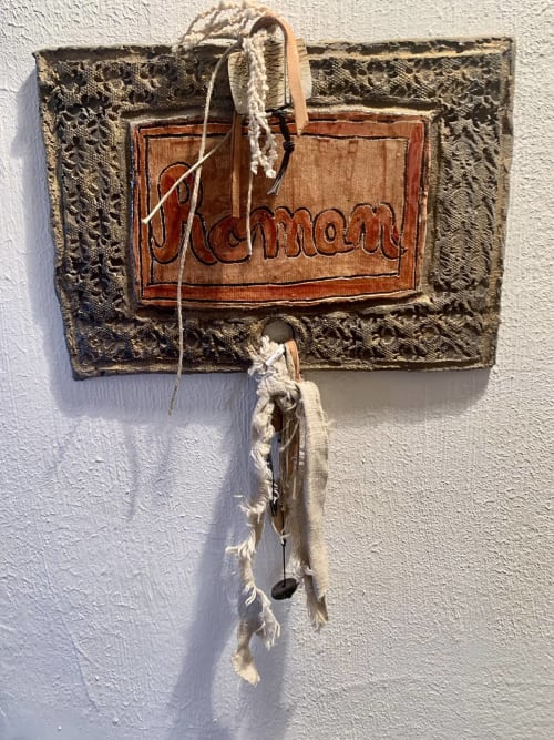 Vintage-Türschild Armand in La Bouscatière BnB in Moustiers-Sainte-Marie, Römerzimmer