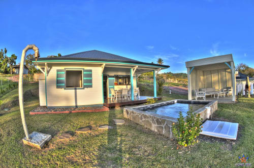 Kaz'Samana cottage at Le Domaine De L'ilet in Saint-Claude with pool and sea view