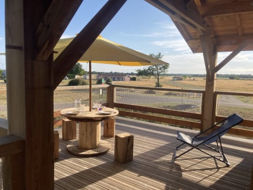 L'observatoire de l'aérogrange, la terrasse, location saisonnière, lotissement aéronautique aérodrome de Biscarrosse et Parentis
