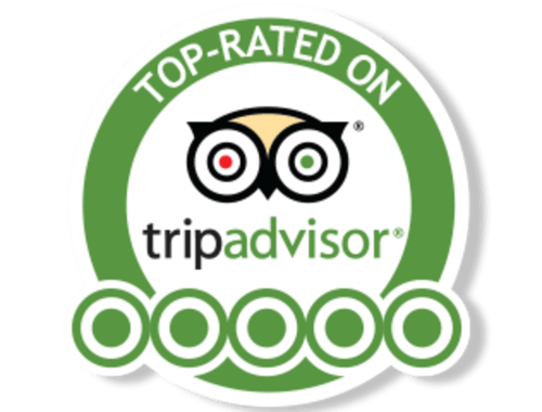TripAdvisor Top Rated badge for Three Little Pigs hotel in Blandford Forum