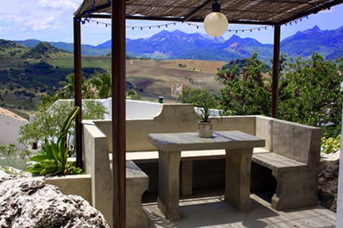 terrace with view of the natural park