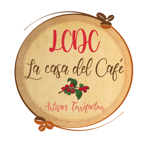 LCAC La casa del Café Logo mit Handwerksbäcker-Text und roter Beerendekoration