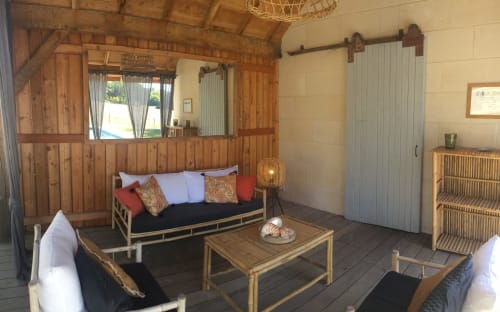 Pool House piscine partagée Gite Margaux Domaine des Dourneaux Salleboeuf Bordeaux Gironde Aquitaine Vignoble et oenotourisme pour Couple Romantique et Amoureux