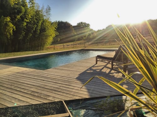 Piscine partagée Gite Margaux Domaine des Dourneaux Salleboeuf Bordeaux Gironde Aquitaine Vignoble et oenotourisme pour Couple Romantique et Amoureux