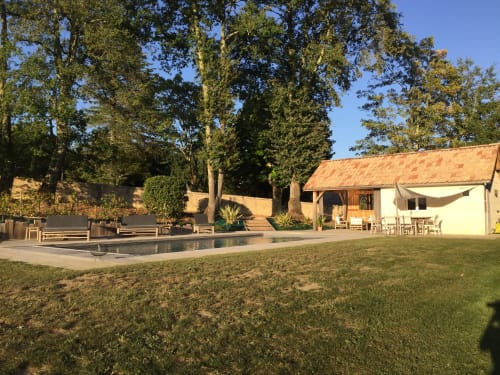 Piscine partagée Gite Margaux Domaine des Dourneaux Salleboeuf Bordeaux Gironde Aquitaine Vignoble et oenotourisme pour Couple Romantique et Amoureux