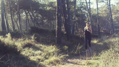 La pinède qui entoure le village Nature et Océan est un espace privilégié pour faire une course au calme dans la nature