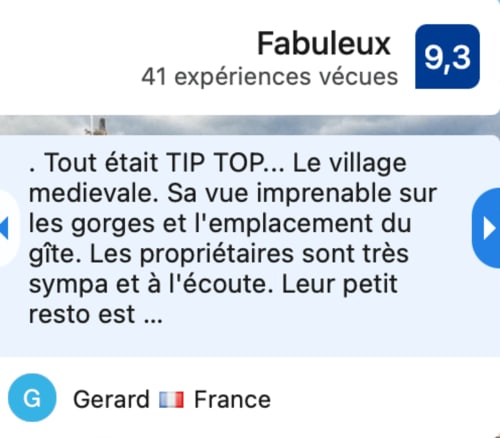 La Sarrasine Gîtes de Vacances Aiguèze Sud de la France AVIS
