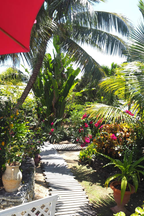 Le Grand Palm - Gîtes chambres d'hôtes - Marie Galante gîte équipés - vacances Guadeloupe famille - Gîte avec jacuzzi et piscine - jardin tropical chambres d'hôtes 