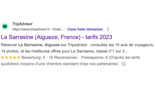 La Sarrasine, Le Comptoir des Sarrasins Restaurant, lokale Produkte und Souvenirs Aiguèze Ferien Wohnungen