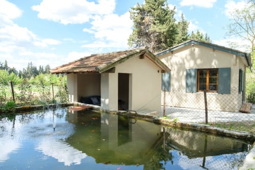 coin détente  Gîte Fontaine Mas 9 Romanin